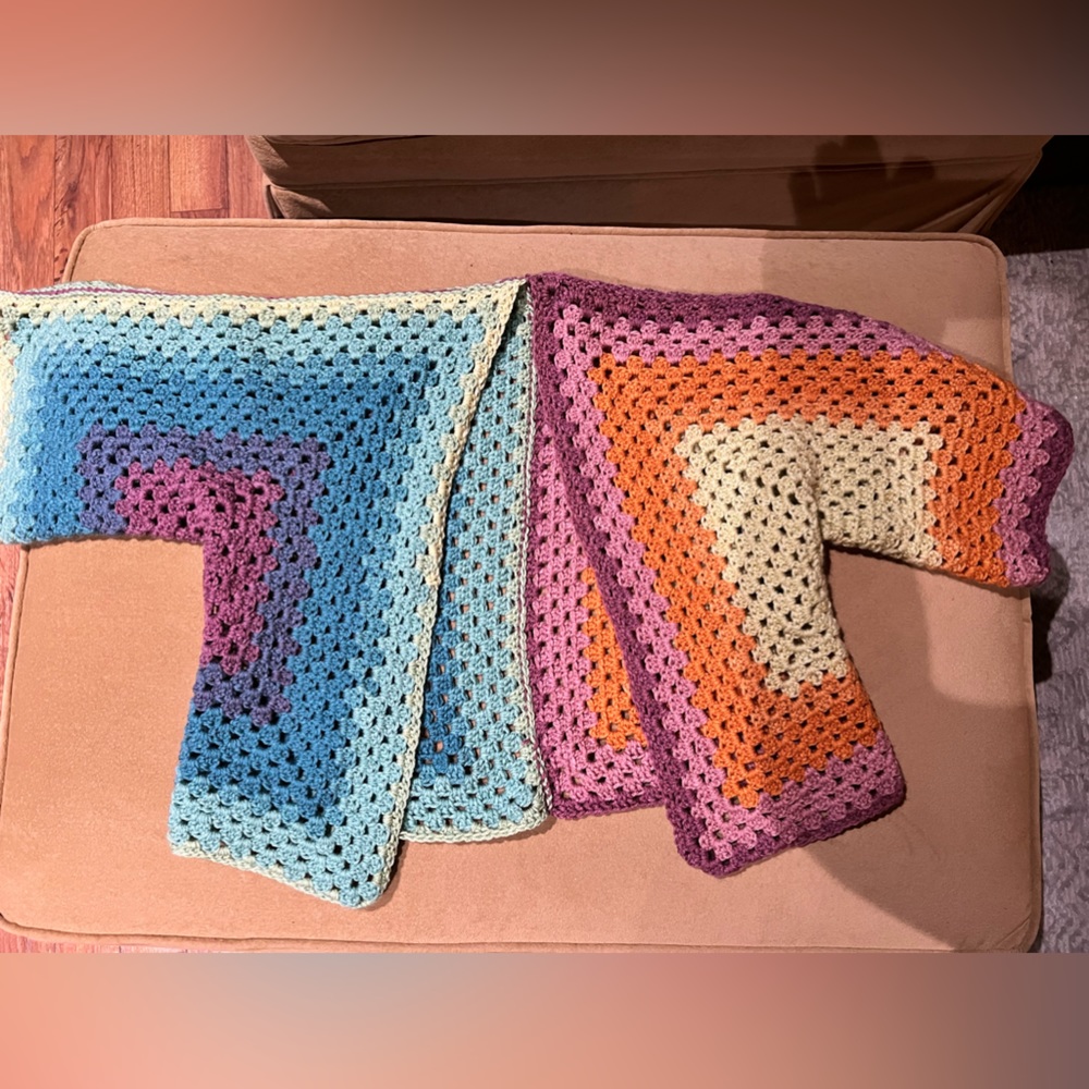 Handmade rainbow cardigan